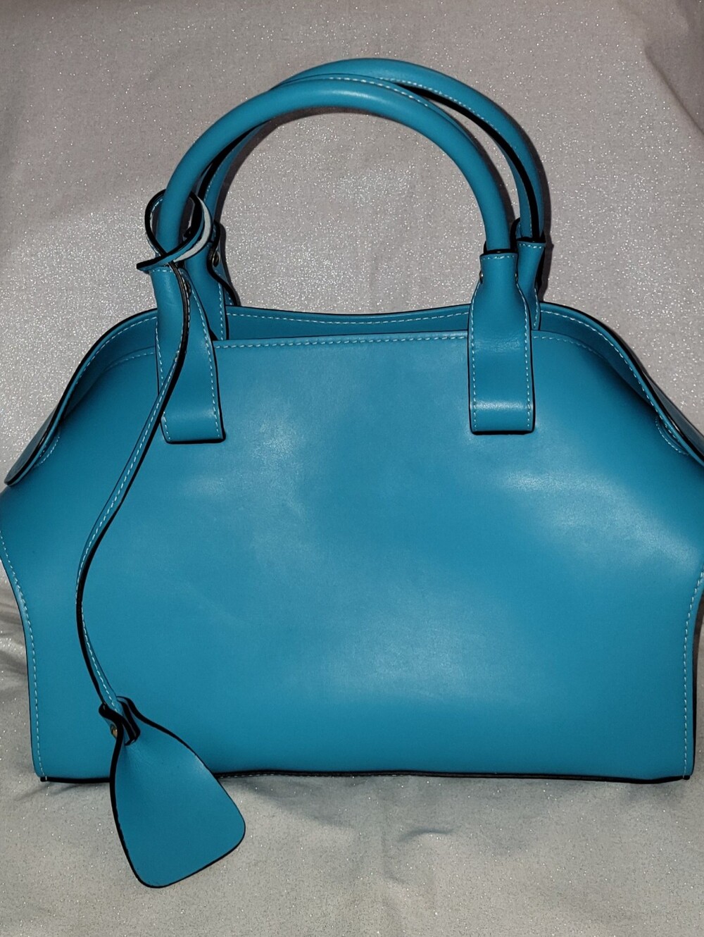CARBOTTI Borsa Turquoise Leather Satchel  Bag